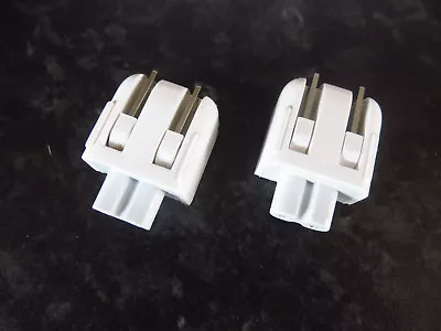  2 X Genuine Apple USA US Macbook IPad IPhone Mains Plug 2 Pin Flat Adapter • £4.99