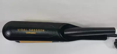 Vidal Sassoon Flat Iron 2  Hair Straightener Black Gold Plated Ceramic WORKS • $11.99