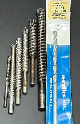 Lot Of 7 Various Vintage Masonry Concrete Cement Brick Drill Bits • $6.74