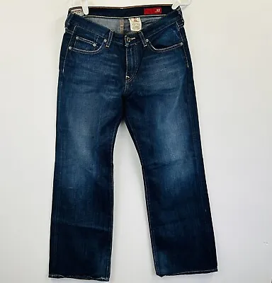 X2 Men's W30 X I30 Slim M11 Low Rise Boot Cut Blue Denim Jeans • $32.99