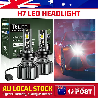 MODIGT H7 LED HEADLIGHT High Low Beam Globes Bulbs White 6000K Up • $36.92