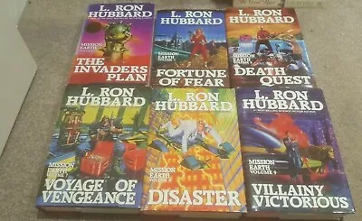 X6 The Invaders Plan Mission Earth 6 Vol Hardcover Set L Ron Hubbard Sci Fi  • $48.57