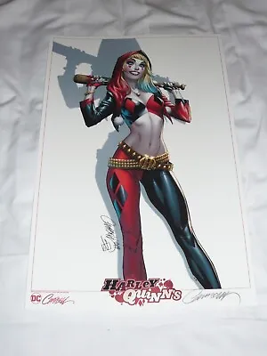 2022 SDCC Harley Quinn Art Print Signed By J Scott Campbell 11X17 • $69.99