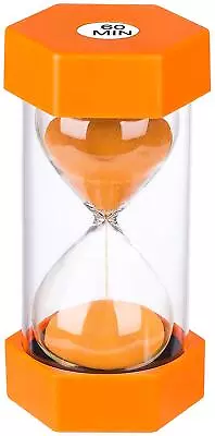 Hourglass Sand Timer 60 Minute Big Blue Sand Clock Acrylic Sand Watch 60 Mi... • $17.24