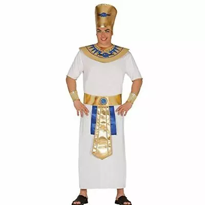 Adult Mens Egyptian Pharoah 4 Piece Fancy Dress Historical Costume Large • £25.29