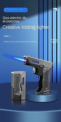 Silent USB Rechargeable Electric Butane Gun Torch Lighter QUIET NO CLICK • $39.99