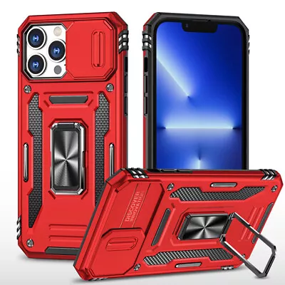 For IPhone 15 14 13 12 11 Plus/Pro/Max XS 8/7Case Shockproof Rugged Ring Cover • $9.99