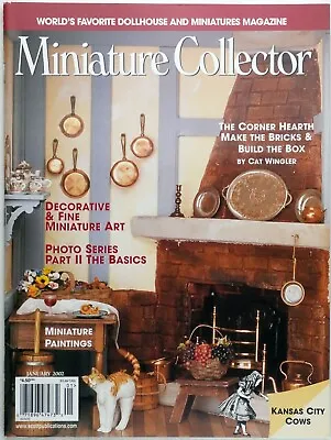 Miniature Collector Magazine January 2002 Dollhouse Scene Vintage • $10