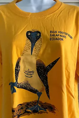 NEW! Unisex Galapagos Island Blue-Footed Booby T-Shirt Size L • $18