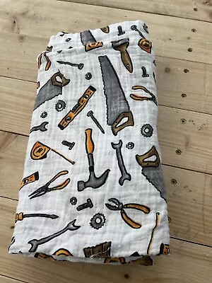 Mud Pie Tools Baby Muslin Swaddle Blanket B1 • $10