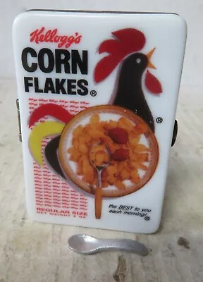 Kellogg’s Corn Flakes PHB Porcelain Hinged Trinket Box Midwest Cannon Falls RARE • $64.94