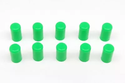 10pcs GREEN Silicone Caps ID 10mm 3/8  Vacuum End Plug Tube Cover By AUTOBAHN88 • $9.99