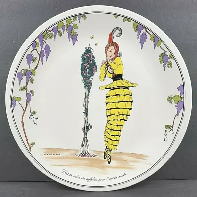 Villeroy & Boch Design 1900 Dinner Plate Vintage Petite Woman Yellow Luxembourg • $29.97