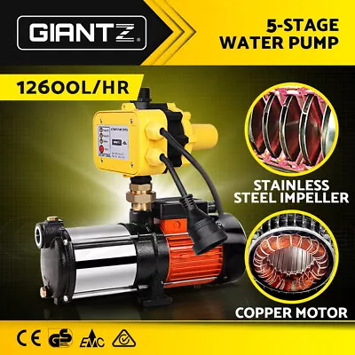 $302.95 • Buy Giantz High Pressure Multi Stage Pump Water Auto Garden Rain Tank Irrigation