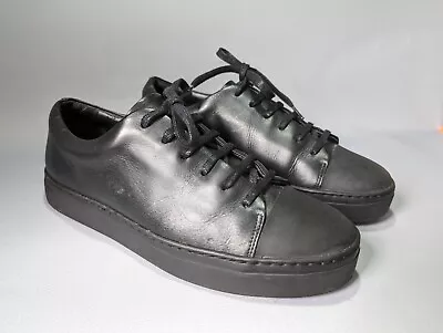 Classy Luxury COS Black Leather Rubber Toe Trainers Shoes Women's UK 6 EU 40 • £24.99