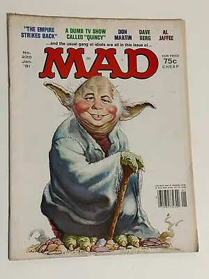 Vintage Mad Magazine #220 Jan 1981  Yoda Star Wars Empire Strikes Back • $11