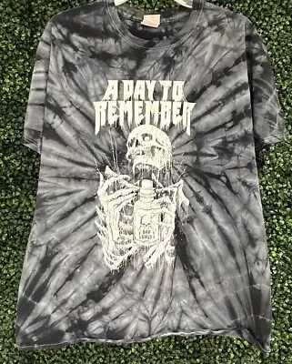 A DAY TO REMEMBER Dad Vibes Skeleton Graphic Tie Dye T-Shirt Adult Size XL • $45.99