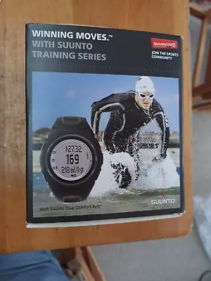 Suunto T6d Black Smoke Training Tool Watch With Dual Comfort Belt Nos • $120