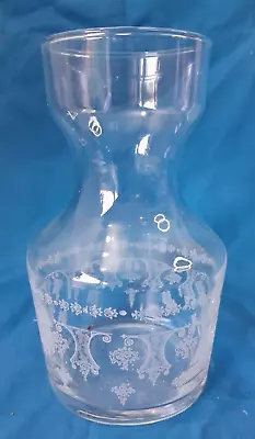 Vintage Glass Bedside Water Carafe/Jug Tumble Up *No Beaker/Tumbler* • £7.95