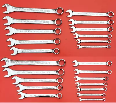 NEW CRAFTSMAN 23 Piece FULL POLISHED SAE & METRIC Combination Wrench Set • $50.83