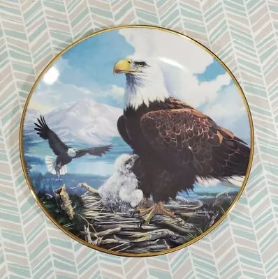 Nesting Eagle Plate My Pride My Love Mario F. Fernandez Collector's Case LE 1991 • $12.99