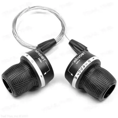 MicroShift MS25 3x8 (24-Speed) MTB Bike Twist Shifter Set W/ Cables Fit Shimano • $12.75