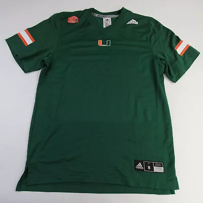 Miami Hurricanes Adidas Practice Jersey - Football Men's Green Used • $15