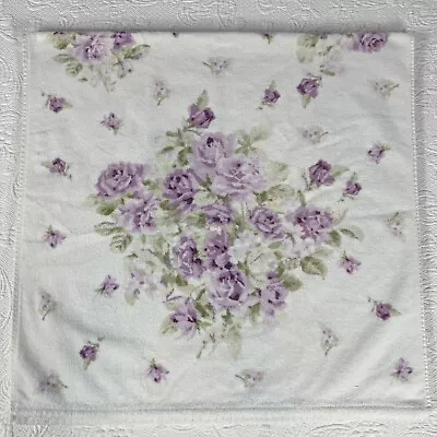 Laura Ashley Purple Rose Floral 100% Cotton Bath Towel USA 26 X 50 • $22