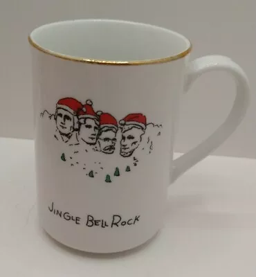 Merry Masterpieces Jingle Bell Rock Fine Porcelain Coffee Mug 1st Edition 1999 • $10