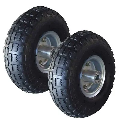 Sack Truck Tyre Hand Trolley Tyre Replacement Wheel 10  Black - (2PACK) • £19.71