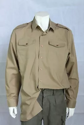 £5.99 • Buy Genuine Surplus British Army Khaki Long / Short Sleeve Polycotton Shirt All Size