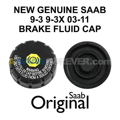 SAAB 9-3 Brake Fluid Reservoir Cap 2003-2011 9-3 9-3X NEW GENUINE OEM 93189060 • $15.99