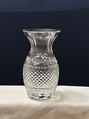 Vintage Waterford Crystal 7 Inch Flower Vase Glendore Flair Collectible Glass • $30