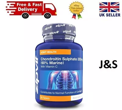 Chondroitin Sulphate 350mg (90% Marine) (Fish) With Vitamin C 90 Tablets • £15.89
