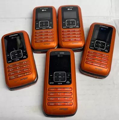 Lot Of 5 LG EnV / Envy VX9900 Orange ( Verizon ) Rare Cell Phones Untested Parts • $83.95