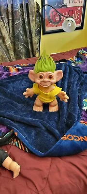 Vintage 1964 DAM TROLL Doll LARGE 11” Inches Tall Grey Hair DAM THINGS EST. • $22.40