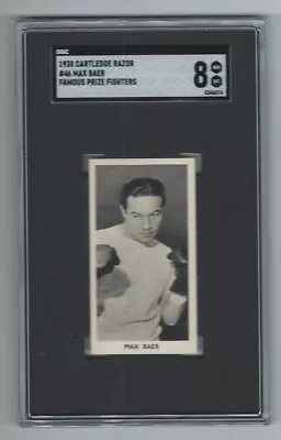 1938 Cartledge Razor Famous Prize Fighters Max Baer #46 Graded SGC 8 • $100