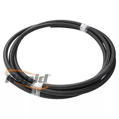 Aeroflow AF100-08-3MBLK - 3m 100 Series 8AN Braided Stainless Steel Hose - Black • $104.55