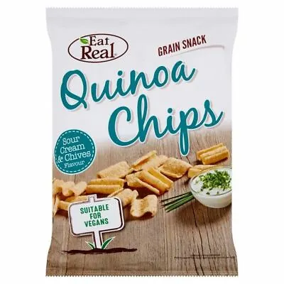 Eat Real Quinoa Sour Cream & Chive Flavoured Chips 80g • £3.95