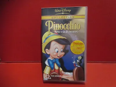 DIsney Pinocchio Special Edition Sealed VHS Video Cassette Rare Collectable • $35