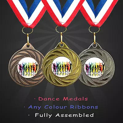 Dance Award Medals & Ribbons In Packs 10 25 50 & 100 • £28.99