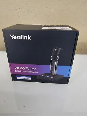 YEALINK WH63 TEAMS Dect Wireless Headset New Sealed • $89.99