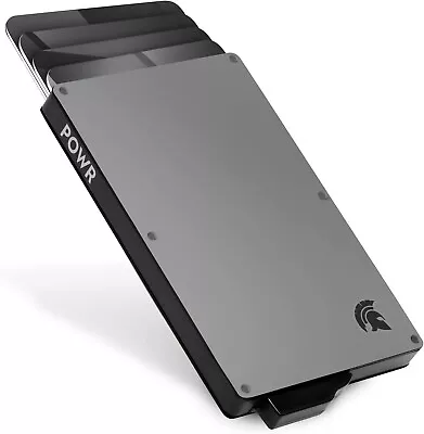 £13.49 • Buy POWR Card Holder Wallet, Mens Minimalist Slim Metal RFID Blocking Contactless