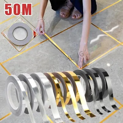 £5.18 • Buy 50M Ceramic Tile Mildewproof Gap Tape Self-adhesive Waterproof Seam Sticker Roll