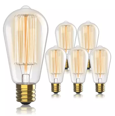 Hudson Lighting Vintage Retro Light Edison Bulb 230L 60w 6 Pack RRP £39.99! • £16.99