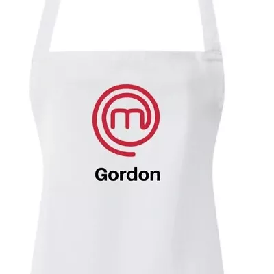 Master Chef Embroidered Apron - Personalised Various Colours • £13.99