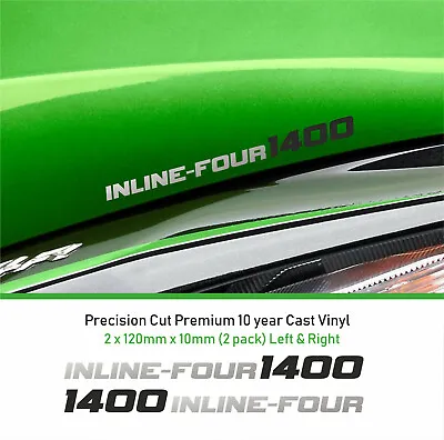 INLINE FOUR 1400 Fairing Decal Sticker Premium10year Vinyl FIT Kawasaki ZZR ZX14 • £4.99