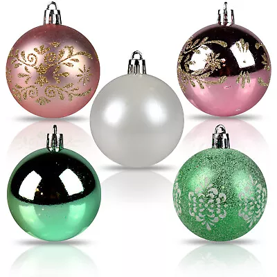 30ps Christmas Ball Ornaments Glitter Shatterproof XMAS Tree Ball Mini • $15.39