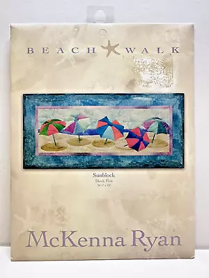 McKenna Ryan Beach Walk Sunblock Block Five Art Quilt Pattern • $11.99