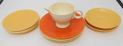 Vintage Fiesta FiestaWare Plates & Creamer 11 Pcs • $175